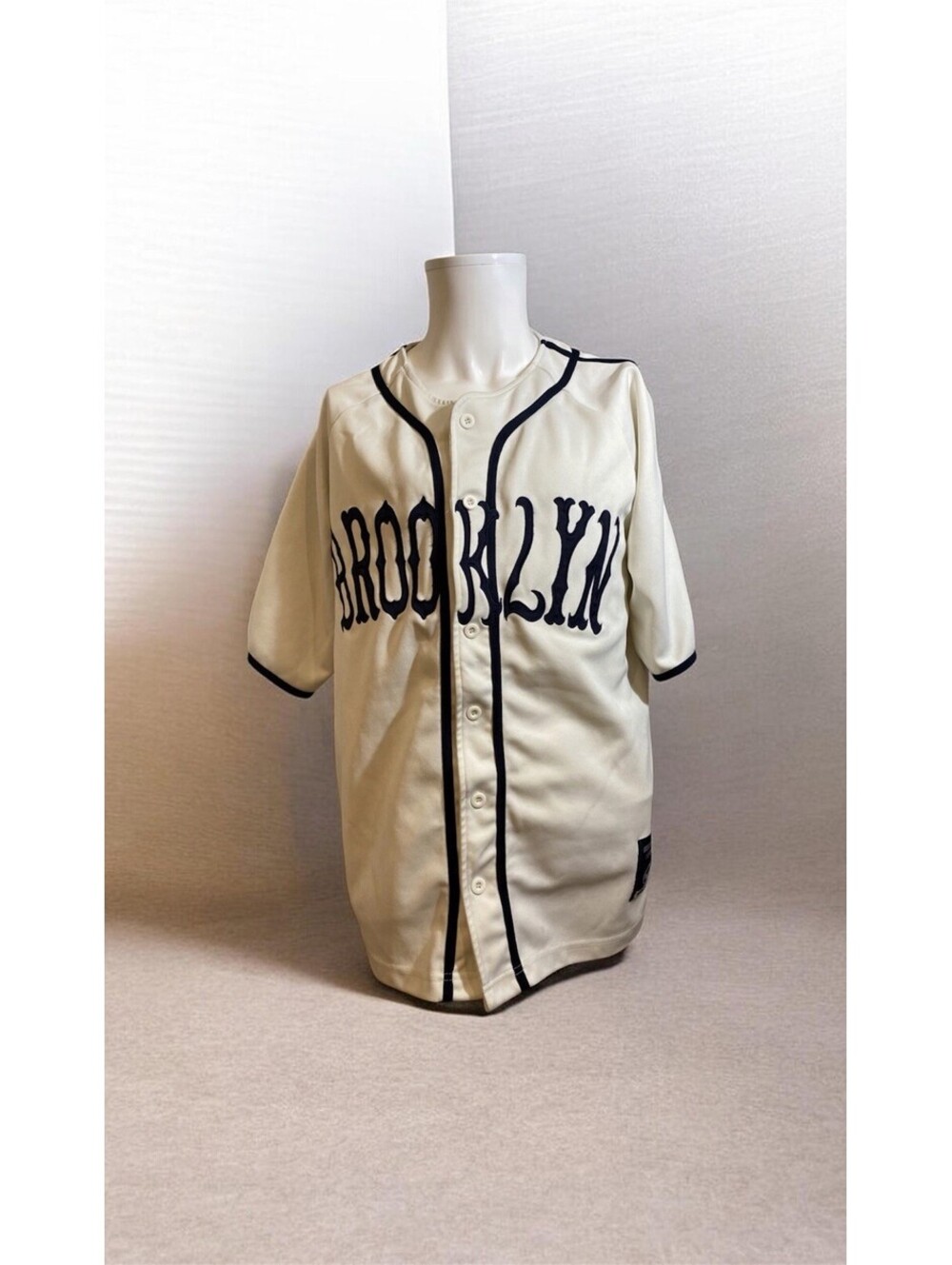 Brooklyn Xpress #70 Y2K Size: XL Blue Striped Button up Baseball Jersey
